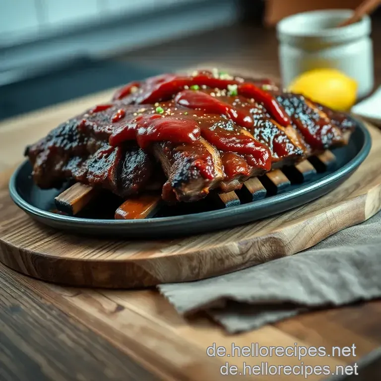 Zarte Spareribs aus dem Backofen nach Oma&#039 s Art presentation