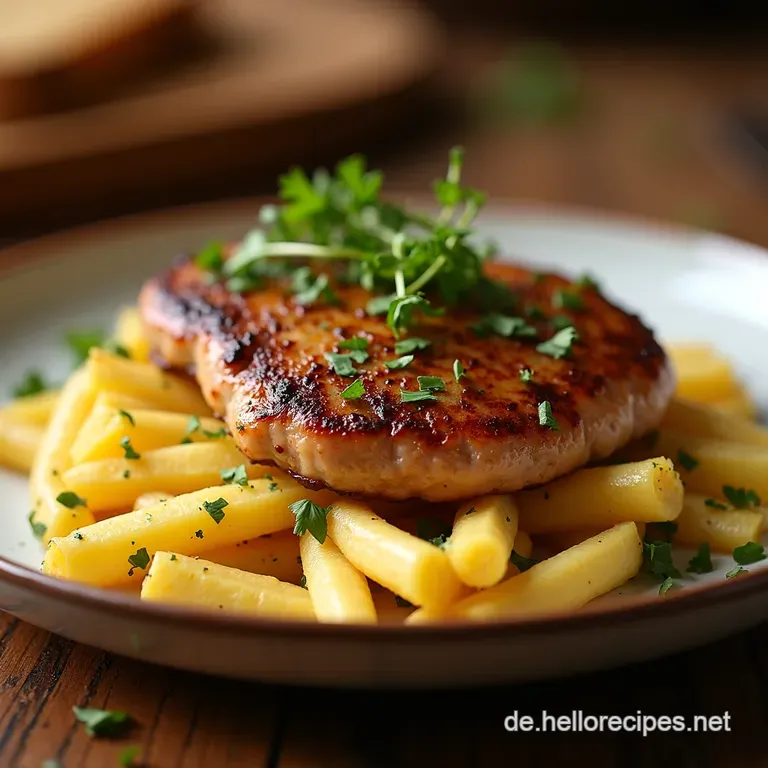 Zarter Honigknoblauch Schweinefilet Schongarer Gl&uuml;ck presentation