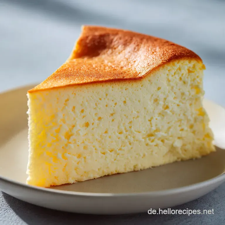 Single slice of creamy pale yellow cheesecake on a white plate, garnished with a fresh raspberry and mint.