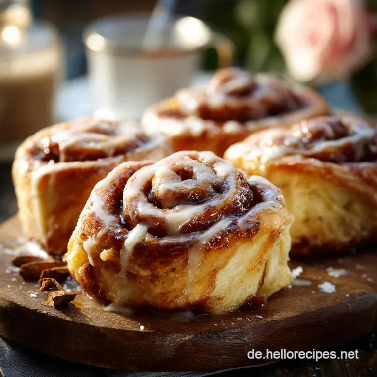 Zimtschnecken Cinnamon Rolls: Fluffig Saftig Mit Unwiderstehlicher Glasur presentation