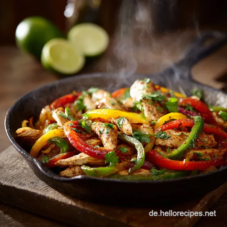 H&auml;hnchen Fajitas: Zischend Saftig Und Der Beste Tex-Mex-Klassiker presentation