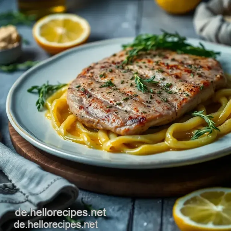 Zitronen-Kräuter-Hähncheninnenfilet presentation