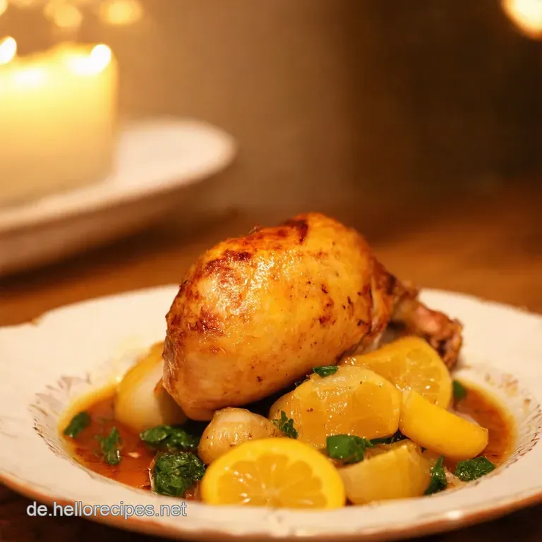 Zitronenknoblauch H&auml;hnchenfl&uuml;gel Aus Dem Ofen presentation