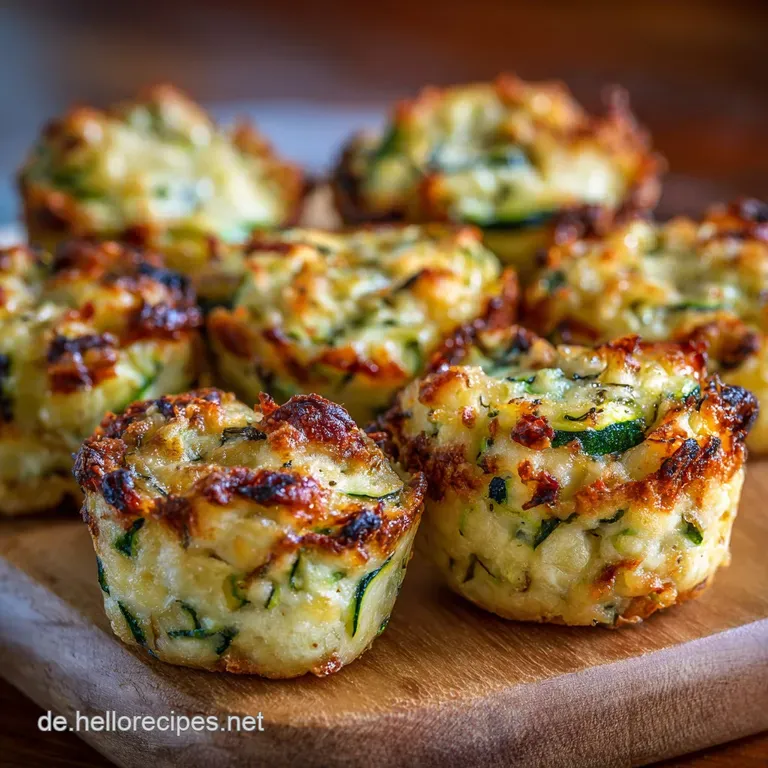 Zucchini Parmesan Pufferbites Perfekt Knusprige K&uuml;chlein presentation