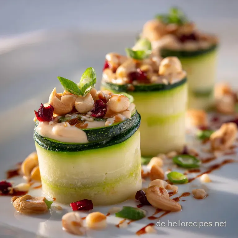 Zucchini Sushi mit Cashew Mayonnaise Das Low Carb Highlight