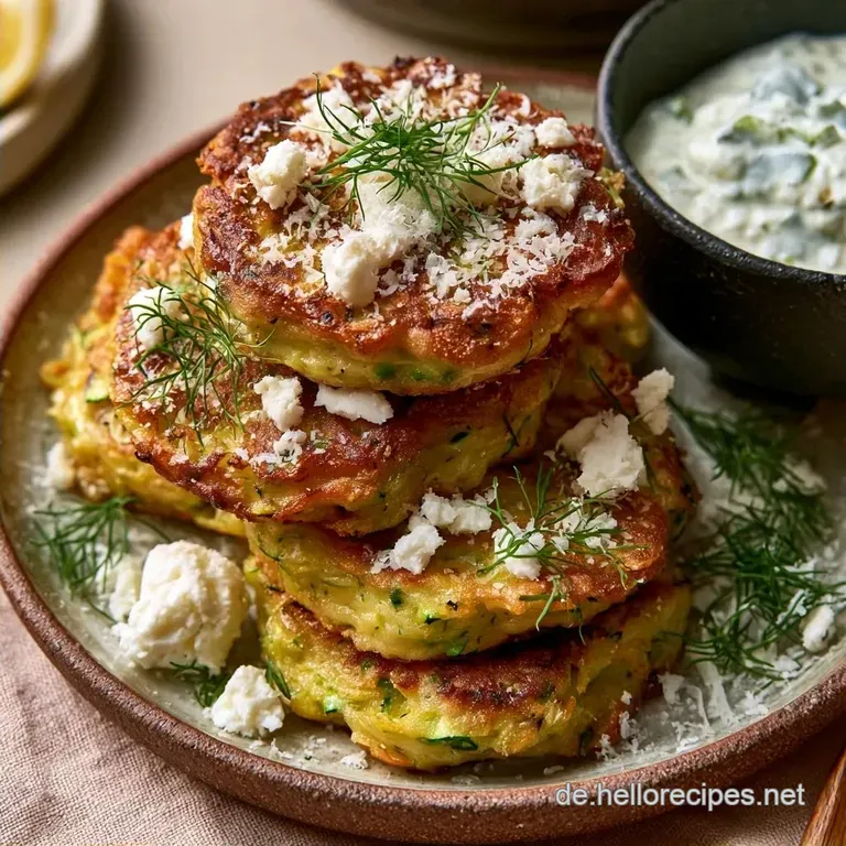 18 Einfache Zucchinipuffer Rezepte f&uuml;r Pfanne und Ofen
